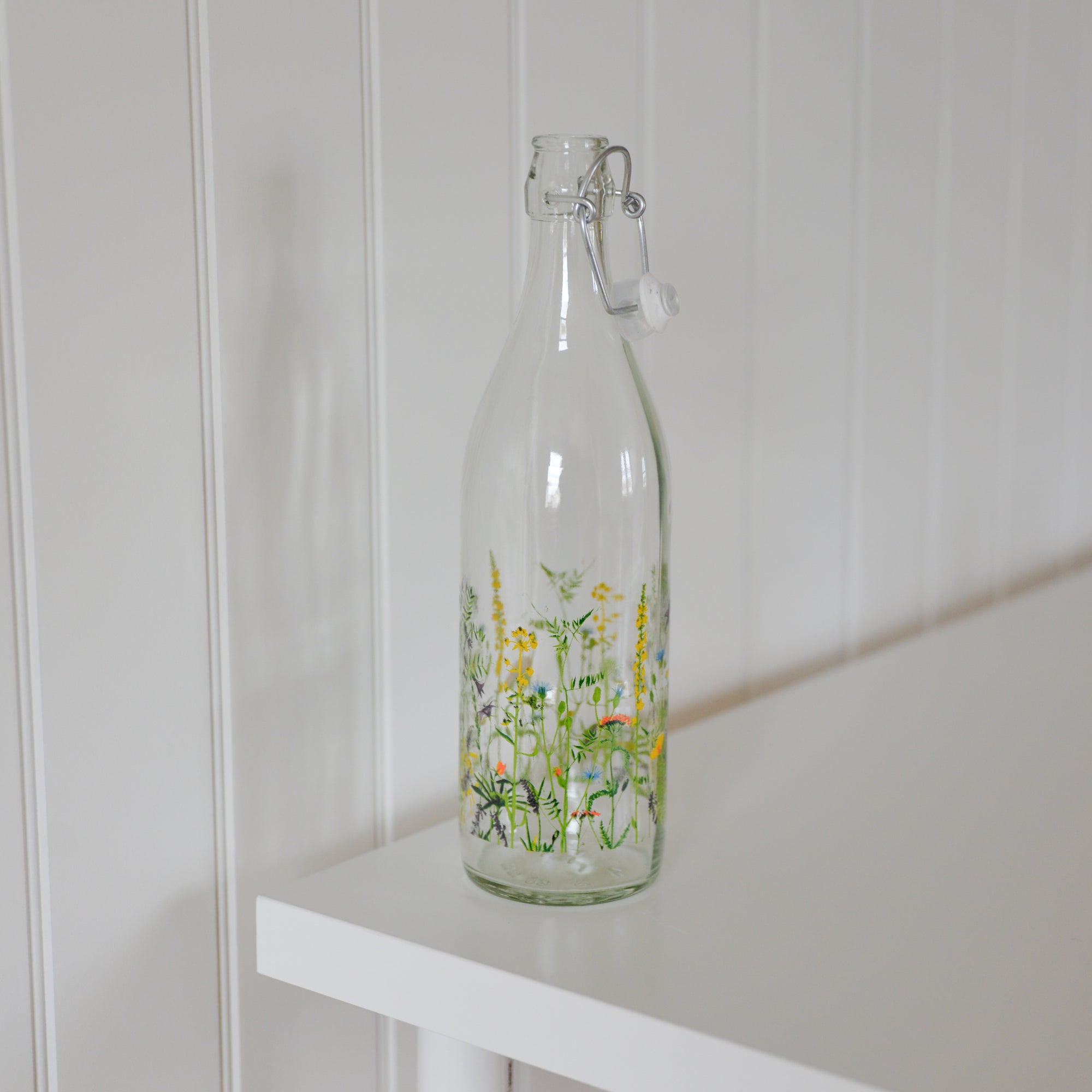 Summer Field Floral Printed Water Bottle