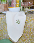 Thyme Embroidered Napkin