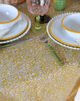 Yellow Floral Tablecloth