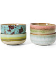 HKliving 70s Ceramics Dessert Bowls / Lotus