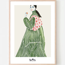 Load image into Gallery viewer, &#39;La Poire&#39; Green Coat Print / Sizes