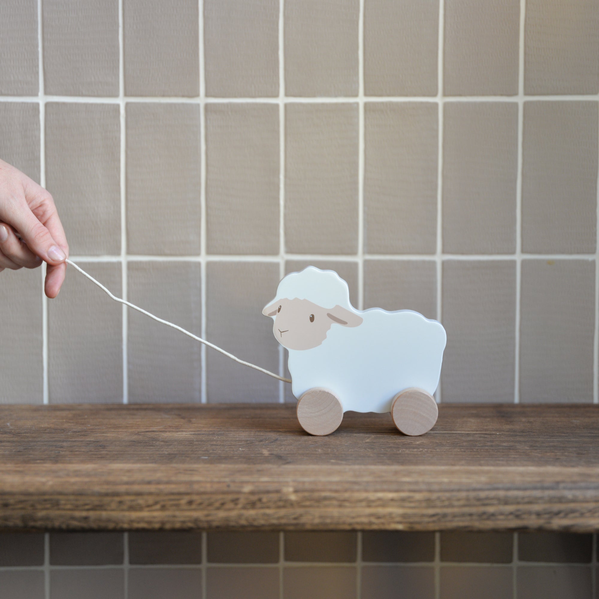 Wooden Pull Along Sheep