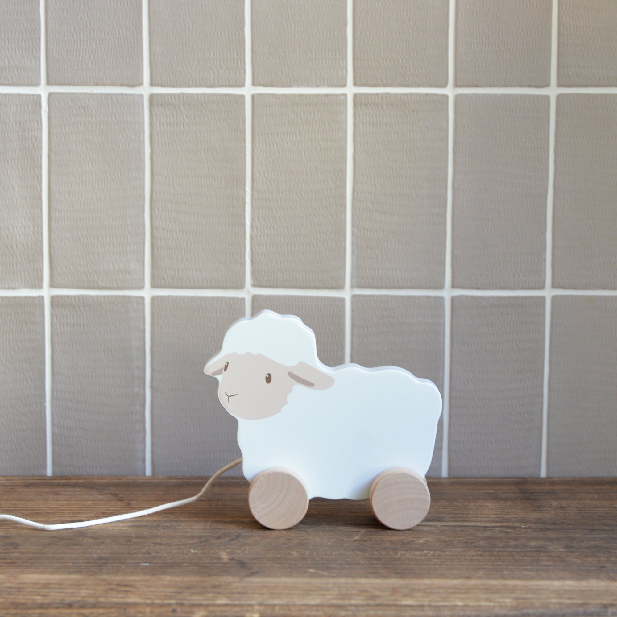 Wooden Pull Along Sheep