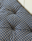 Blue Checked Woven Cotton Mattress