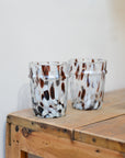 Speckled Glass Drinking Cup / Brown