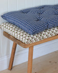Blue Checked Woven Cotton Mattress