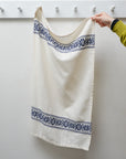 Embroidered Kitchen Towel / Blue