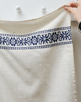 Embroidered Kitchen Towel / Blue