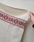 Embroidered Kitchen Towel / Red
