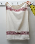 Embroidered Kitchen Towel / Red