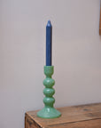 Glass Candle Holder/Green