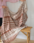 Recycled Cotton Checkered Throw