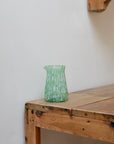Speckled Glass Milk Jug / Green