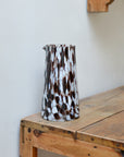 Speckled Glass Water Jug / Brown