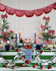 Pink Tinsel Scallop Garland