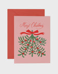 Merry Christmas Mistletoe Box of 6 Cards