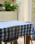 Blue Gingham Tablecloth Bell