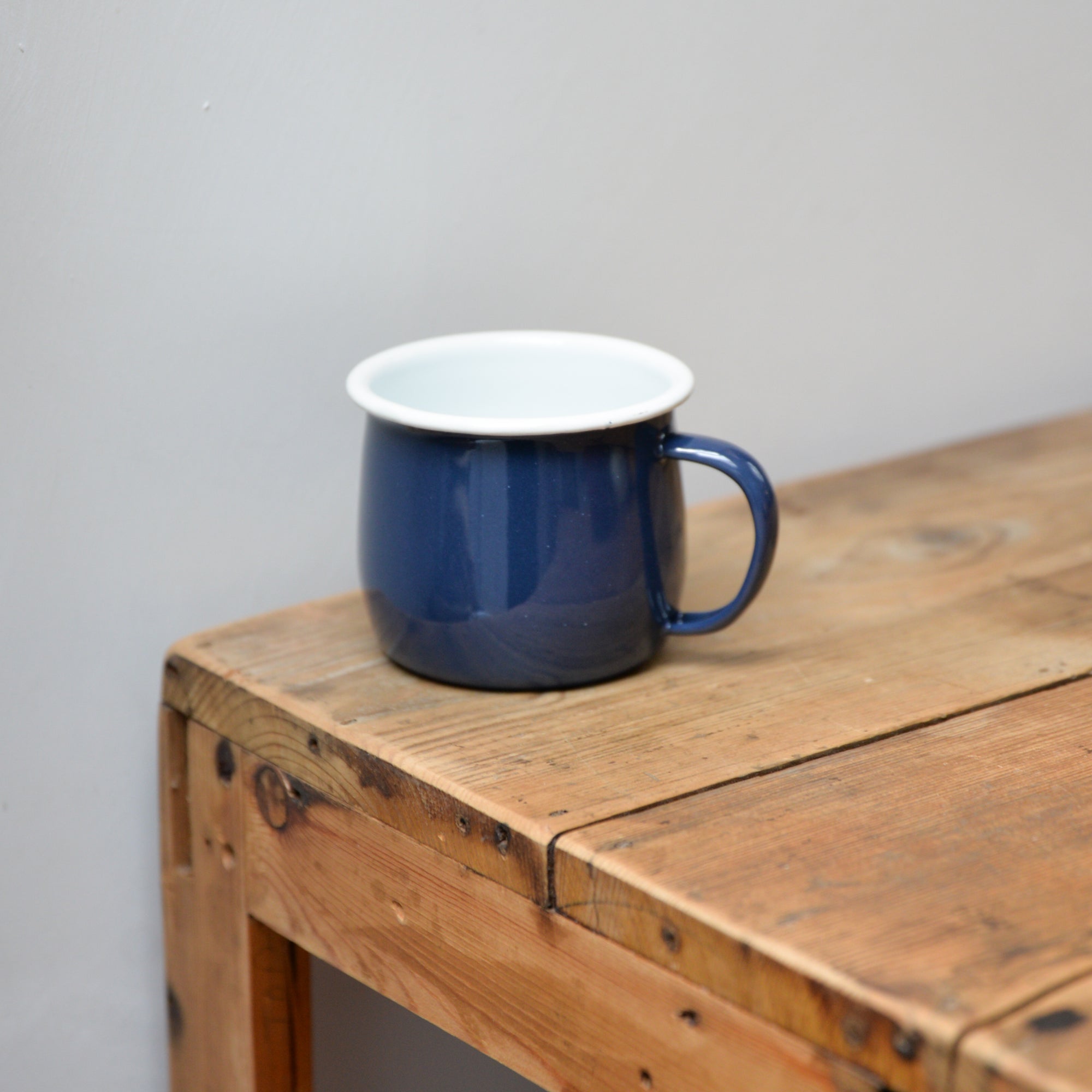 Coloured Enamel Belly Mug / Various Colours