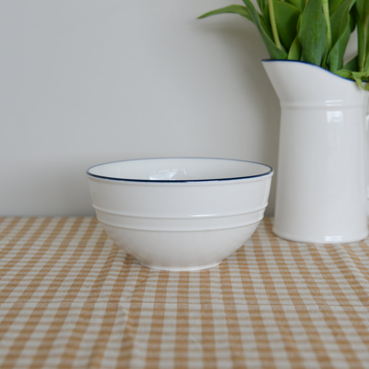 White Porcelain Salad Bowl 18cm Mon Pote