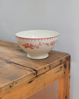 Faustine Patterned Floral Bowl / Burgundy
