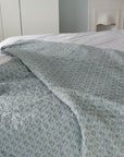 Betty Blue Floral Quilt / Various Sizes