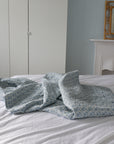 Betty Blue Floral Quilt / Various Sizes