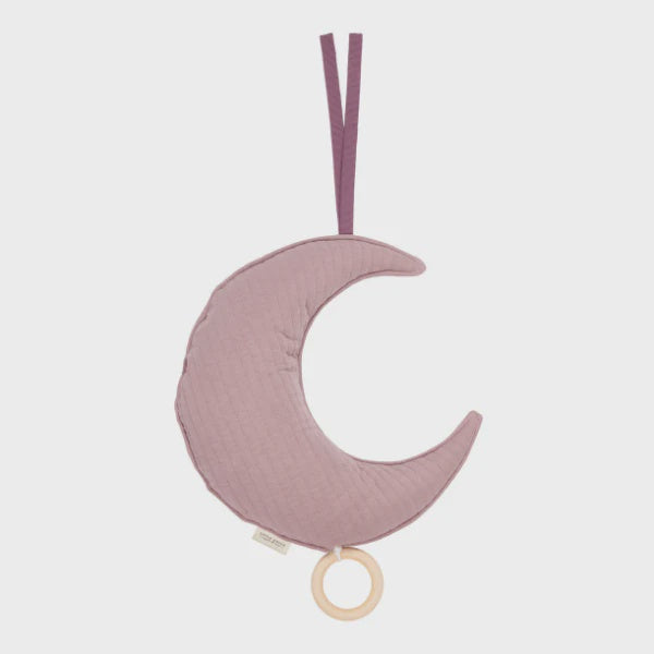 Moon Shaped Music Box in Mauve