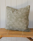 Myrtle Flower Cushion / Sage
