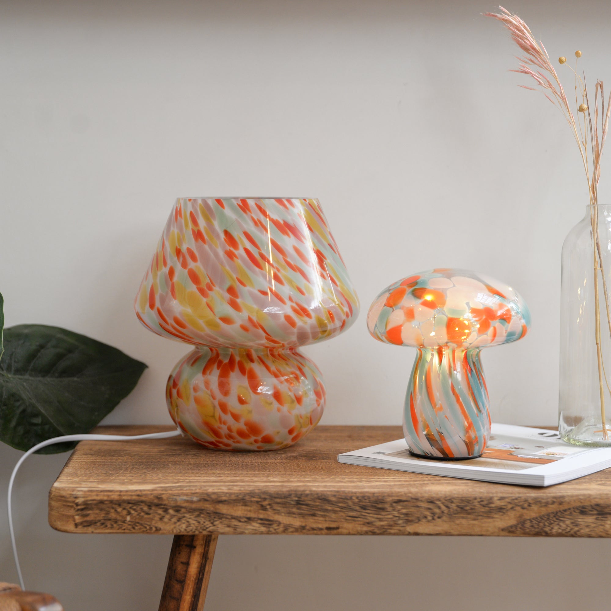 Mushy Portable LED Lamp / Orange White Blue