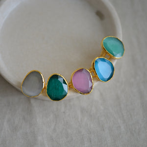Chunky Coloured Glass Rings
