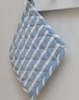 Striped Pot Holder / Blue