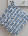 Striped Pot Holder / Blue
