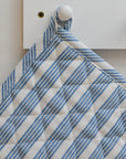 Striped Pot Holder / Blue
