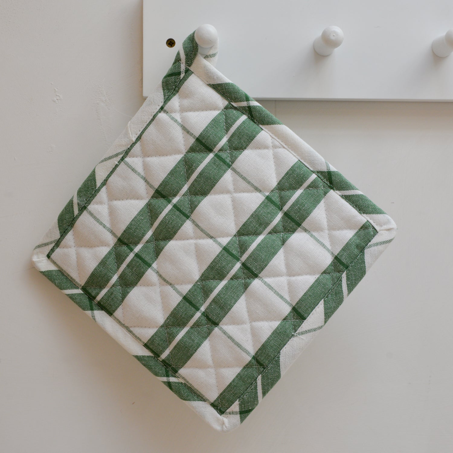 Check Pot Holder / Green