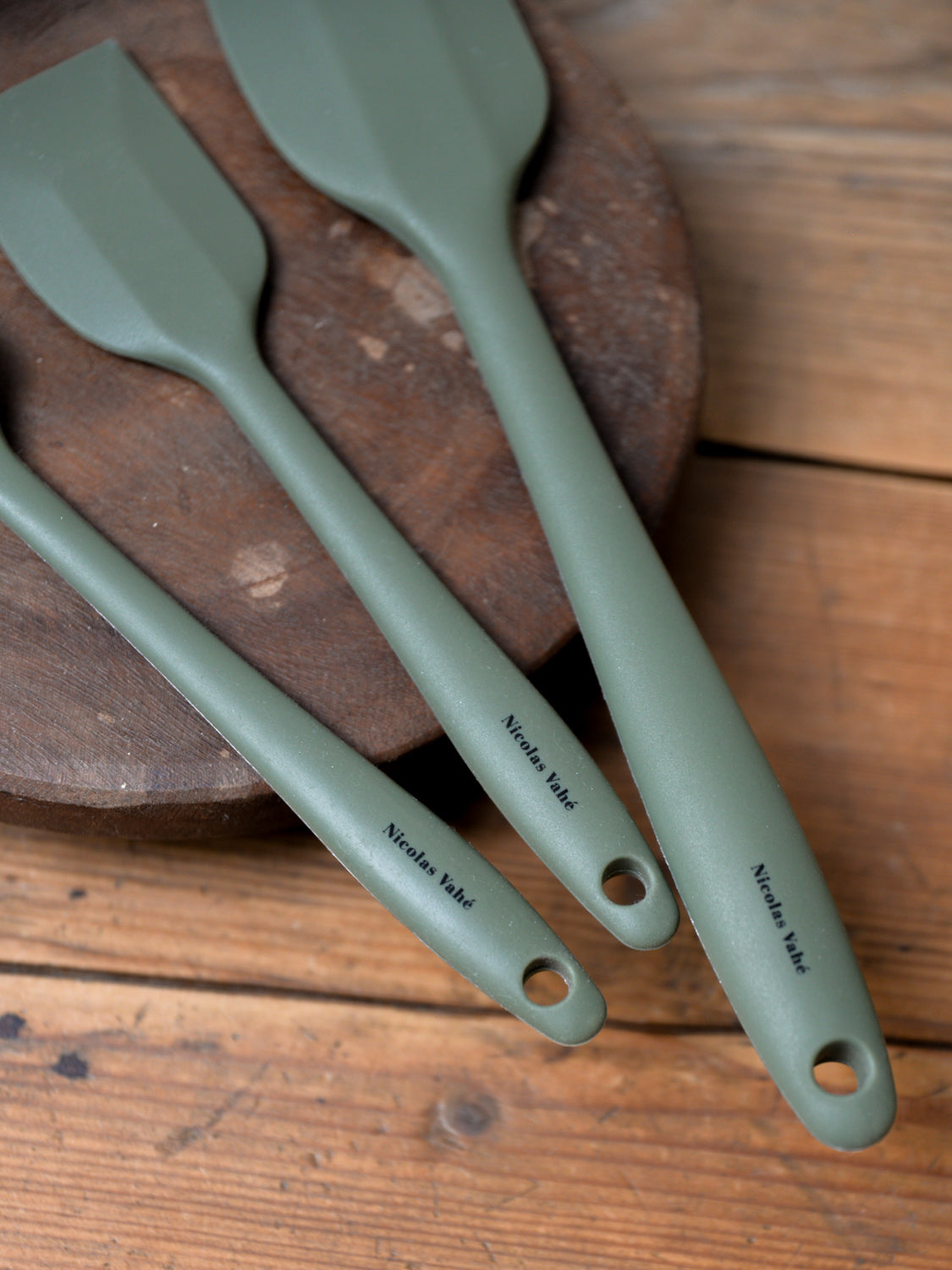 Green Kitchen Silicone Utensils / Set of 3