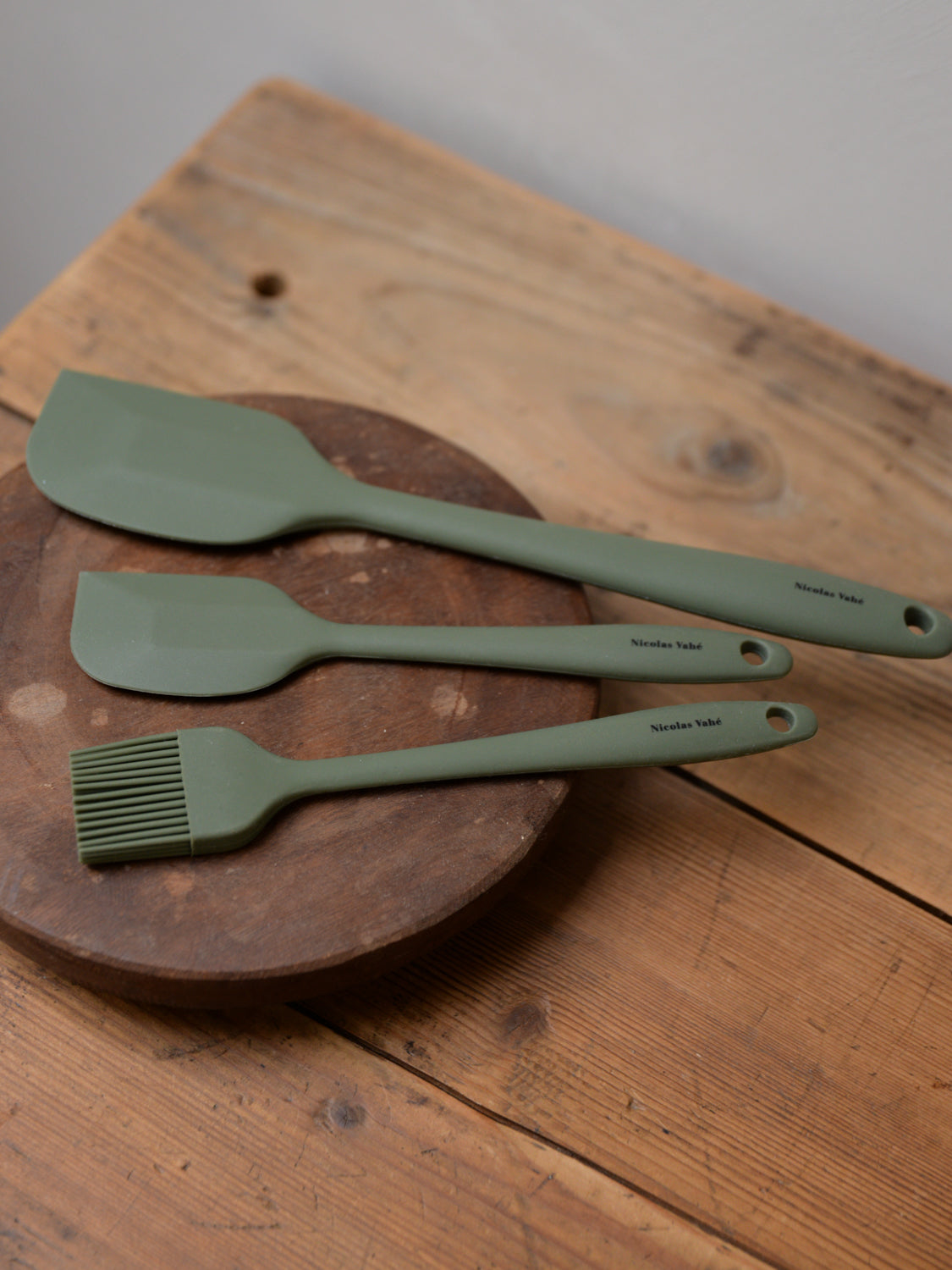 Green Kitchen Silicone Utensils / Set of 3