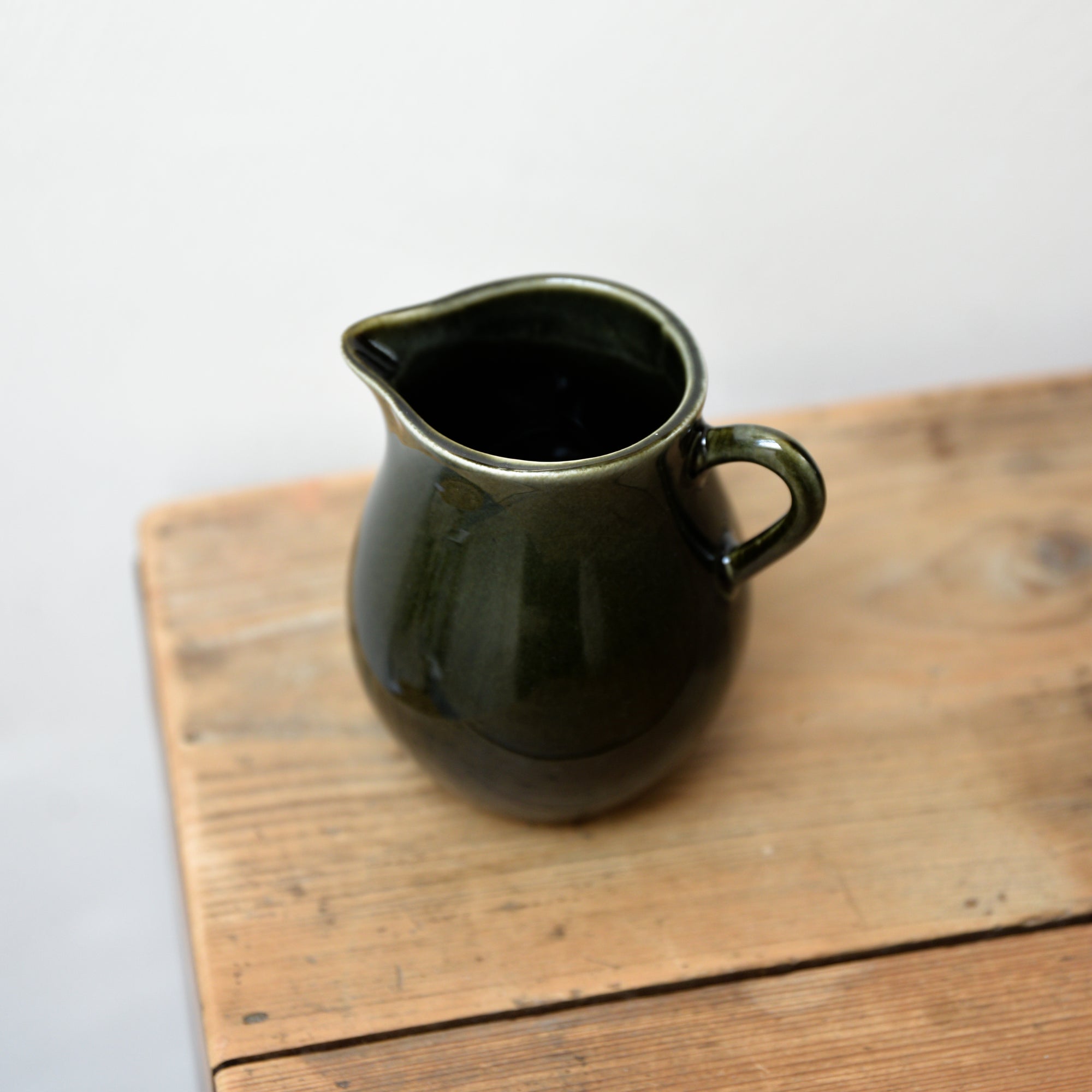 Green Stoneware Jug