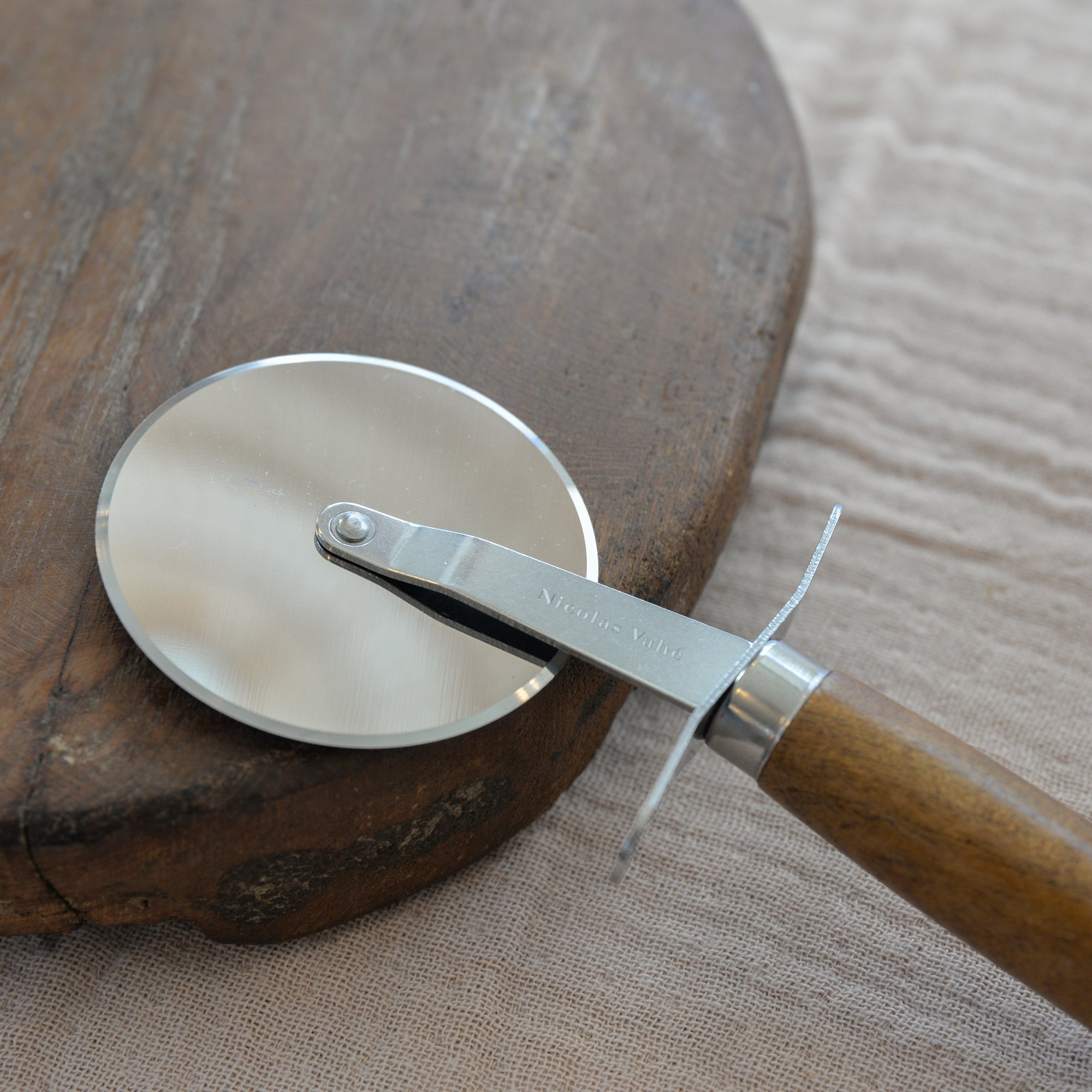 Nicolas Vahe Acacia Wood Pizza Wheel