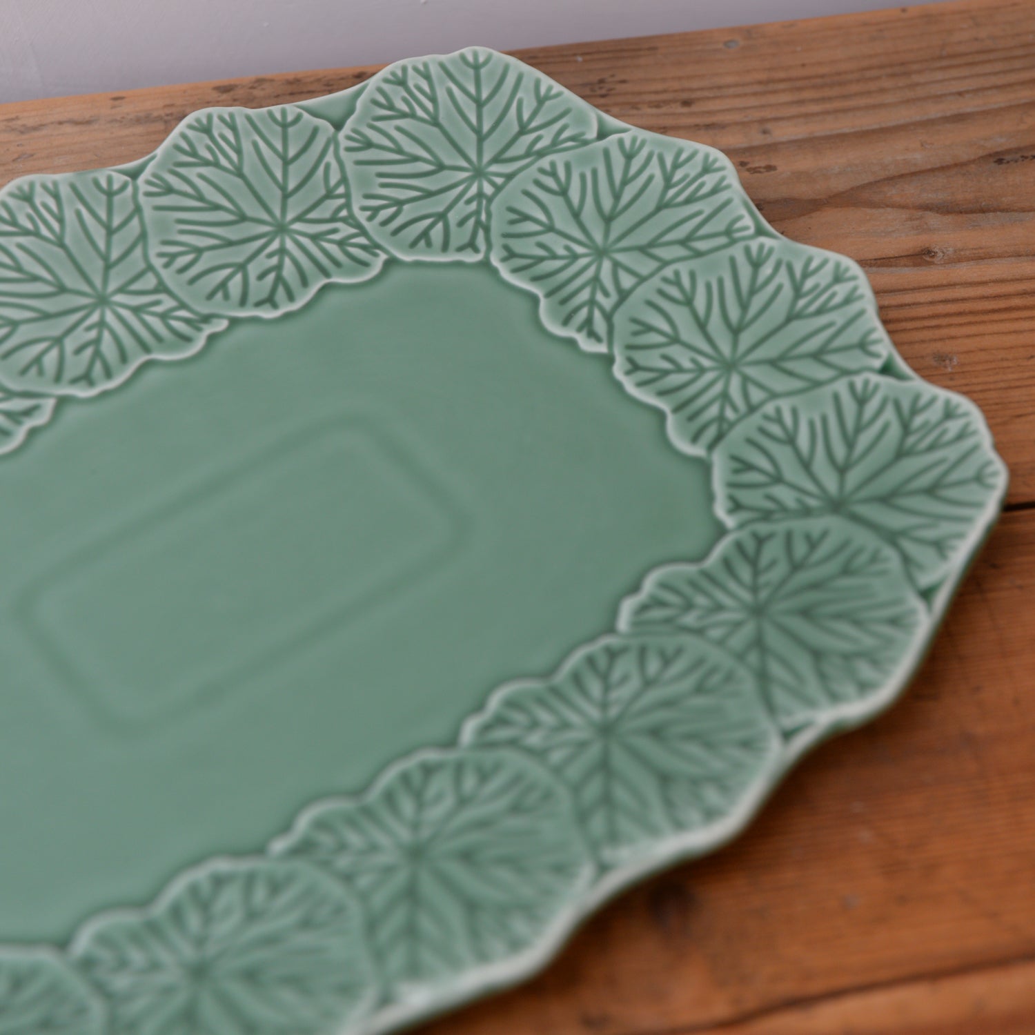 Green Rectangular Flora Dish