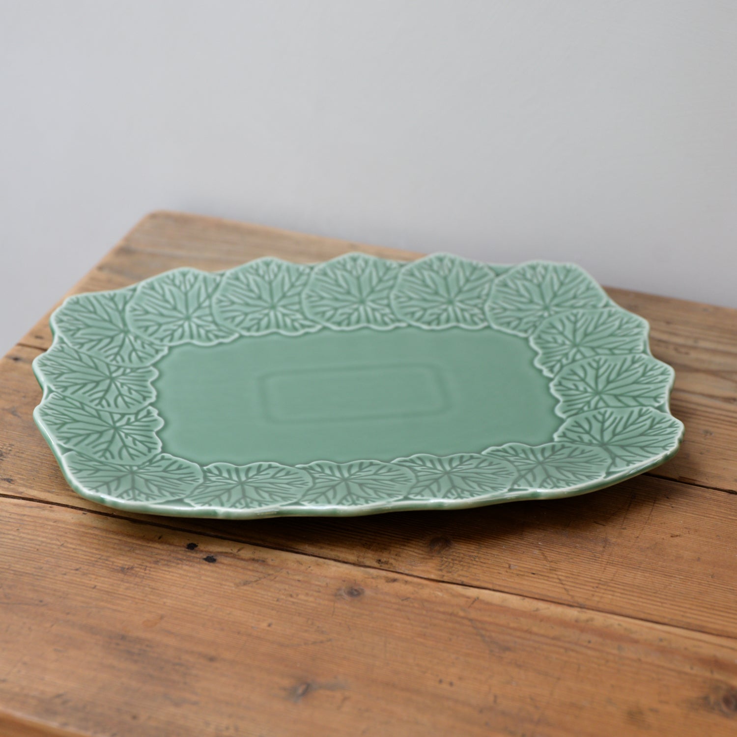 Green Rectangular Flora Dish