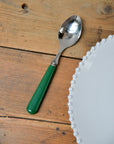 Green Stainless Steel Table Spoon