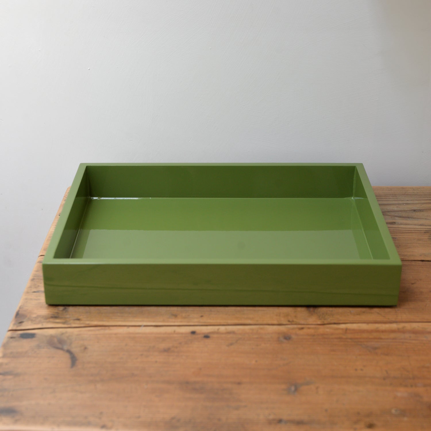 Green Lacquered Tray