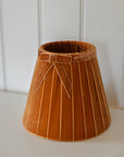 Lampshade velvet Mistinguette brown d18 h15cm