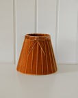 Lampshade velvet Mistinguette brown d18 h15cm