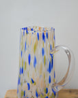 Speckled Pitcher with Handle / Blue