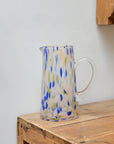 Speckled Pitcher with Handle / Blue