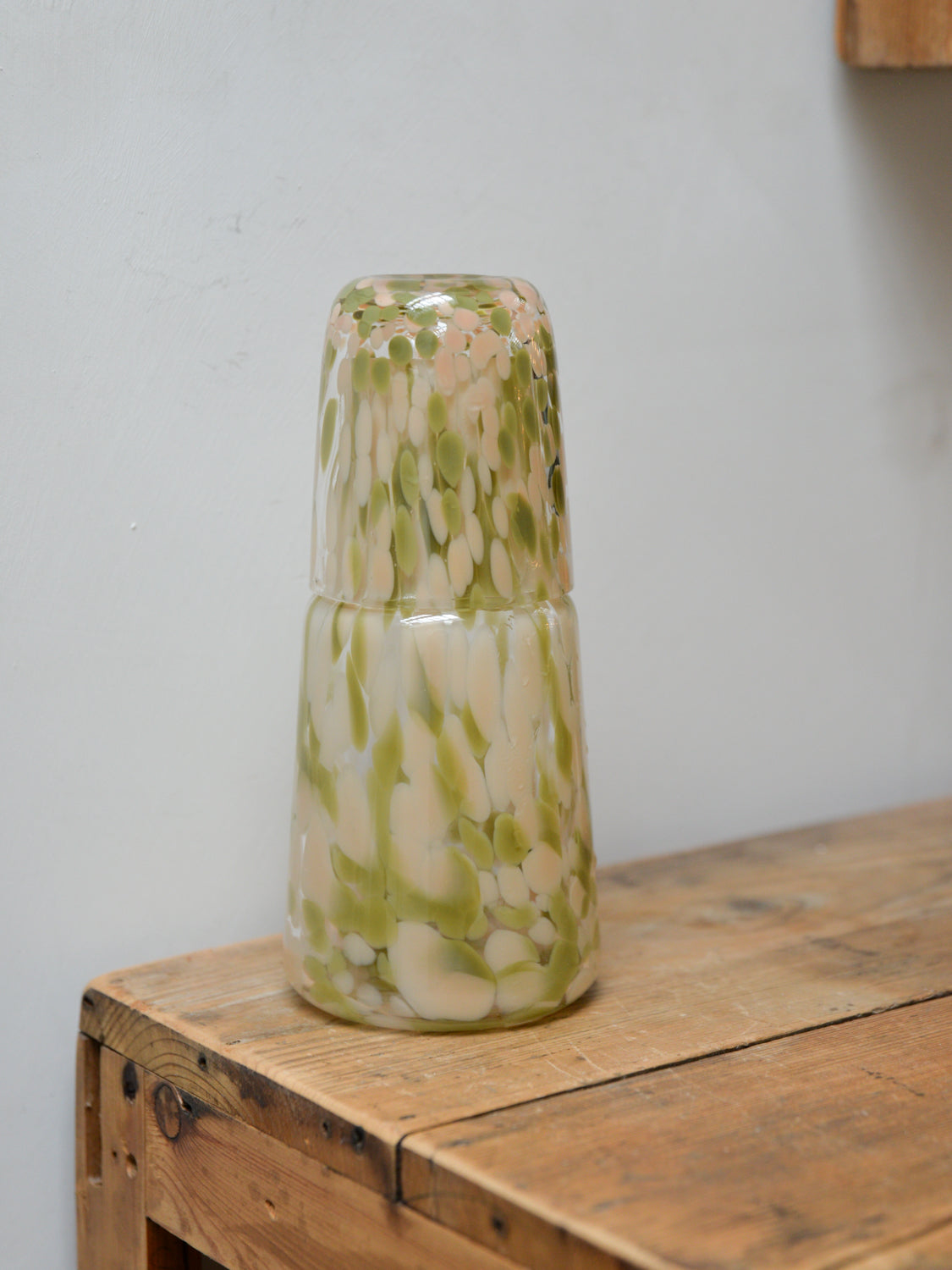 Speckled Carafe and Glass / Khaki