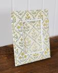 Floral Lattice Buttercream Picture Frame 6x4