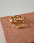 Breeze Rings Set of Three Gold Plated Stacking Rings