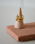 Breeze Rings Set of Three Gold Plated Stacking Rings